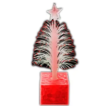 Christmas Tree Fiber Optic Centerpiece Red