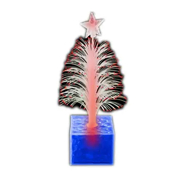 Christmas Tree Fiber Optic Centerpiece Blue