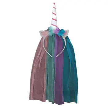 Light Up Princess Unicorn Ears with Veil Headband
