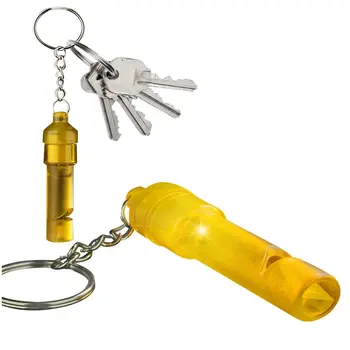 LED Whistle Key Chain Yellow