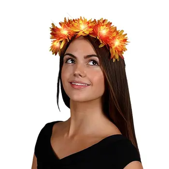 Light Up Autumn Festival Flower Crown Headband