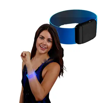 Cosmic Blue LED Bracelets Magnetic Clasp