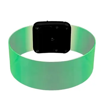 Cosmic Green LED Bracelets Magnetic Clasp