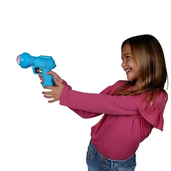 Light Up Spinning Space Prism Gun No Sound