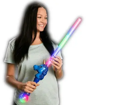 28 Inch Multicolor Unicorn Sword Prism Ball