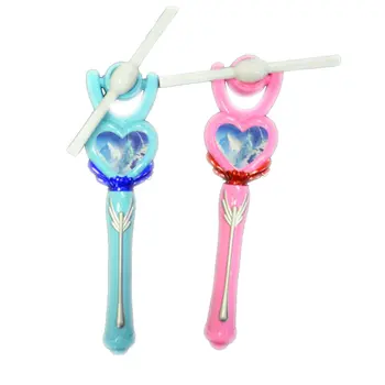 Light Up Assorted Heart Windmill Wand Pack of 12