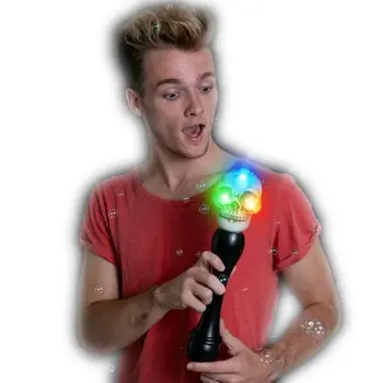 LED Skull Bubble Wand