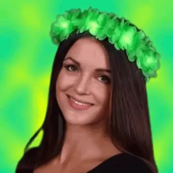 St Patricks Day Green Flower Crown