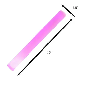 Premium LED Foam Cheer Sticks Purple for Mardi Gras