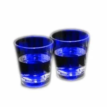 Light Up Liquid Activated Acrylic Shot Glass Blue