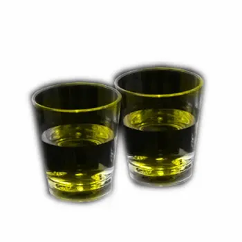 Light Up Liquid Activated Acrylic Shot Glass Yellow