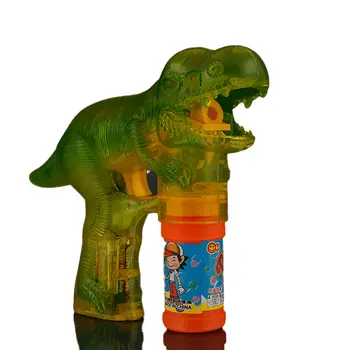 Flashing LED Dinosaur Bubble Gun