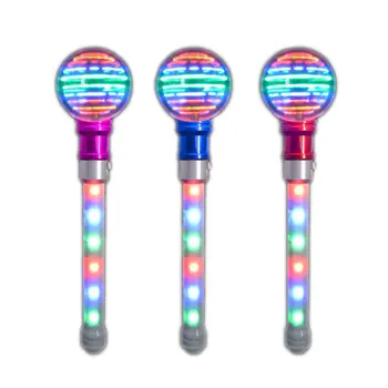 Supersphere Spinning Wands with LED Handle Pack of 12