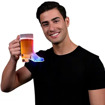 Flashing Beer Boot Drinking Mug Multicolor