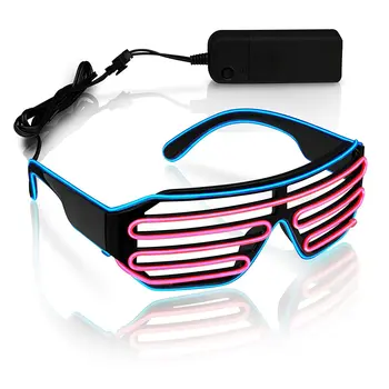 Ultra Electro Luminescent Sunglasses Blue and Pink