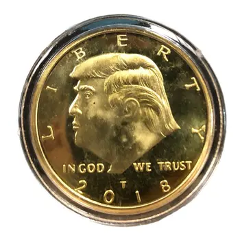 2018 Donald Trump Liberty Gold Plated Coin