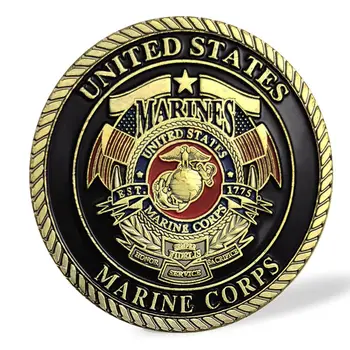 Semper Fidelis Release the Dogs of War United States Marine Corps Commemorative Coin