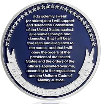 US Air Force Oath of Enlistment Challenge Silver Coin