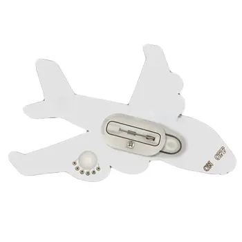 Airplane Flashing Body Light Lapel Pins