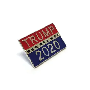 Donald Trump 2020 Unlit Silver Plated Pin