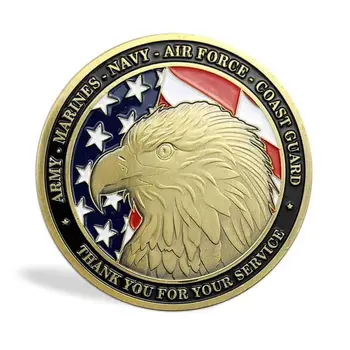 Army Navy Marine Air Force Coast Guard US Department of Defense Commemorative Coin
