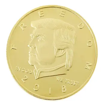 2018 Freedom Donald Trump 2nd Amendment Gold Plated Coin