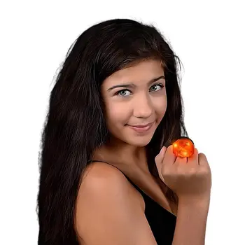 Huge Gem Ring Orange Diamond