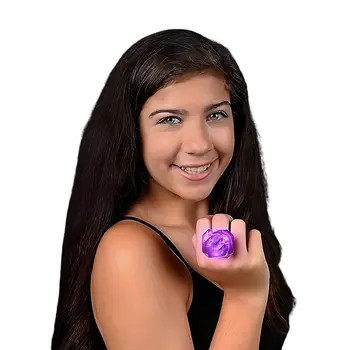 Huge Gem Ring Purple Diamond