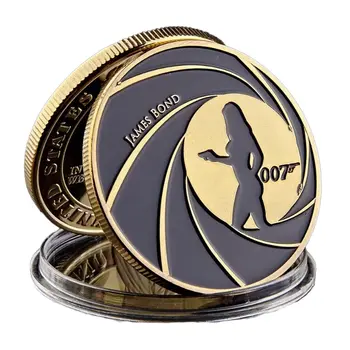 007 James Bond Walther PPK Death Spiral Sniper Scope Commemorative Gold Coin