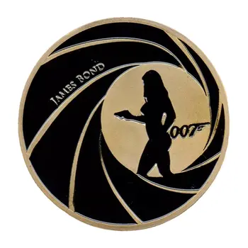 007 James Bond Walther PPK Death Spiral Sniper Scope Commemorative Gold Coin