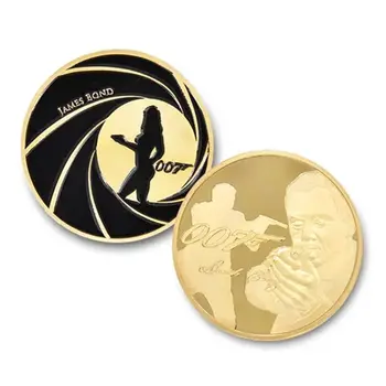 007 James Bond Walther PPK Death Spiral Sniper Scope Commemorative Gold Coin