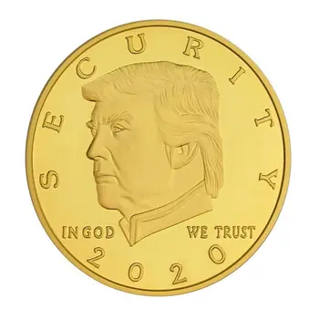 Donald Trump 2020 Border Wall Security Commemorative Gold Coin