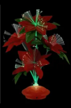 Christmas Fiber Optic Flower Centerpiece