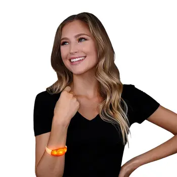 Rubber Frosted Orange Bracelet