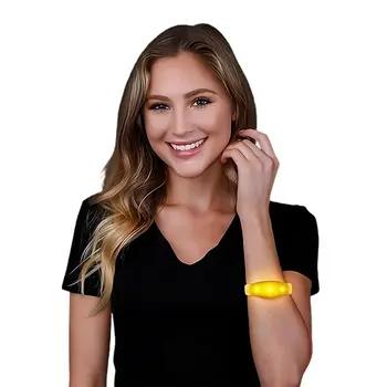 Rubber Frosted Yellow Bracelet