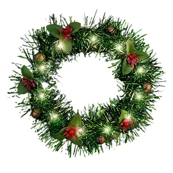 Light Up Christmas Wreath Crown Lighted Headband