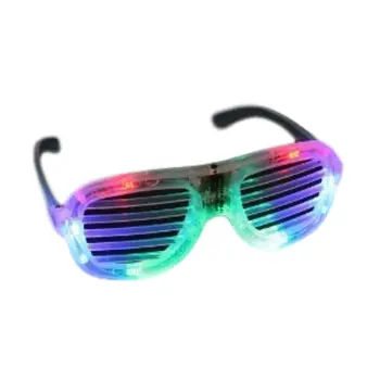 Multicolor Slotted Rock Star Shutter Sunglasses Pack of 12
