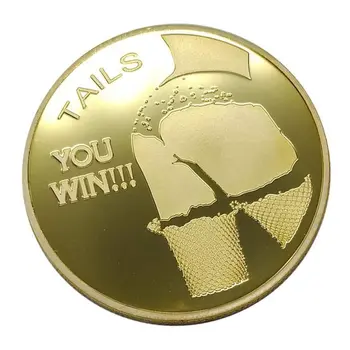 Sexy Stripper Good Luck Heads You Win Tails You Win Challenge Gold Coins