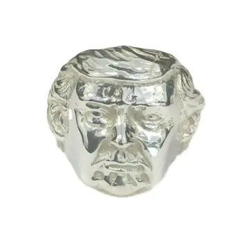 Size 8 Donald Trump MAGA Fashion Silver Plated Ring