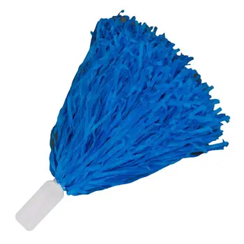 Non Light Up Short Handle Cheer Pom poms Blue