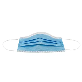 Disposable Daily Surgical Face Mask Blue Pleated Pack of 50