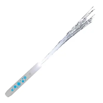 Snowflakes White Fiber Optic Wand with White LEDs