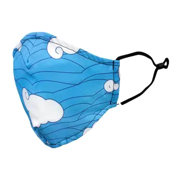 Calming Clouds Reusable 2 Layer Soft Mask with Empty Pocket for Filters