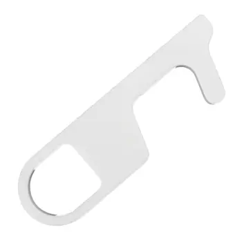 Multifunctional No Touch Tool Carry On Door Press Opener White