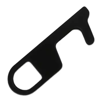 Multifunctional No Touch Tool Carry On Door Press Opener Black