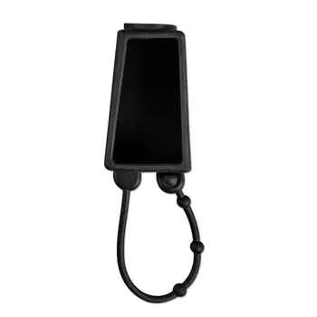 Black Silicone Hand Sanitizer Bottle Holder Pack of 6