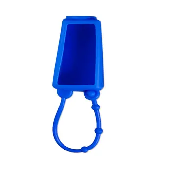 Blue Silicone Hand Sanitizer Bottle Holder Pack of 6