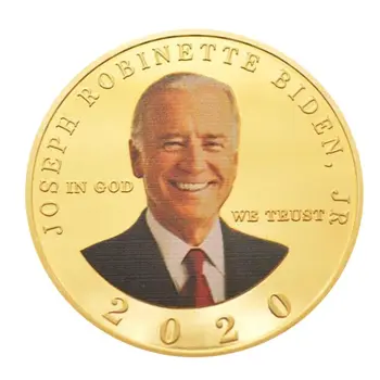 USA 2020 President Joe Biden Gold Plated Collectors Commemorative Coin