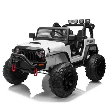 Light Up 3 Speeds Ride on Car 12V with Remote Control White