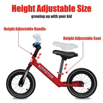 Stainless Steel Eco Friendly Kitpoten Balance Bike without Pedal for Kids